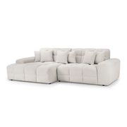 Valencia Corner Sofa Beige - Left Hand Facing - Furniturezone