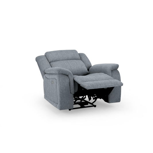 Venturi Electric Recliner Grey Armchair - Furniturezone