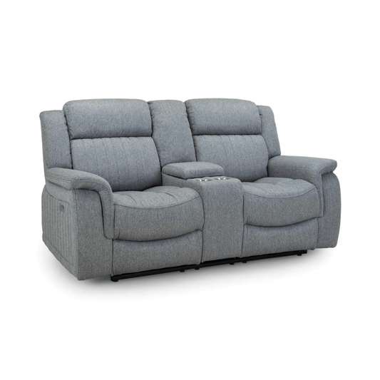 Venturi Electric Recliner Grey Two Seater Sofa - Furniturezone