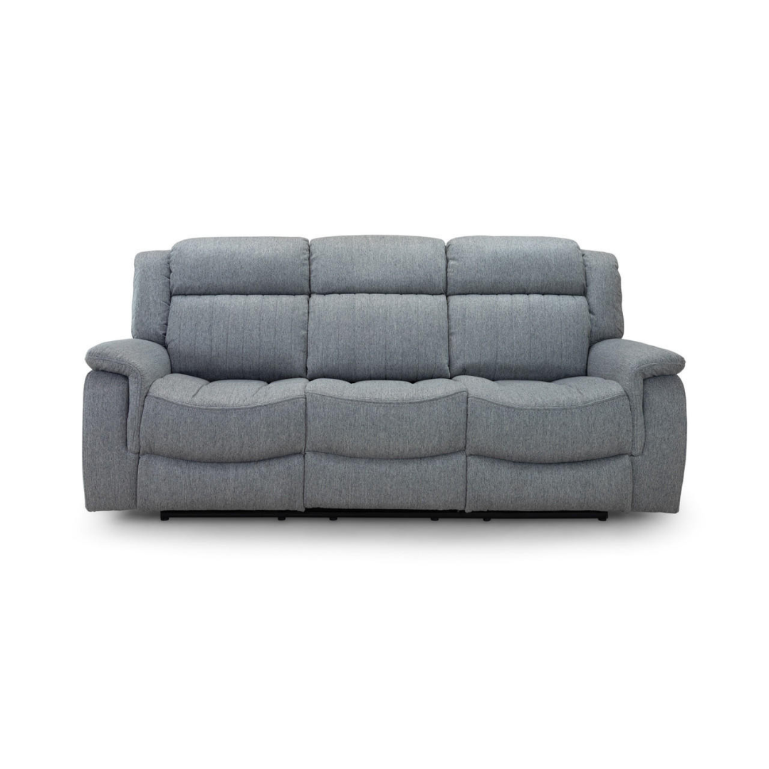 Venturi Electric Recliner Grey Three Seater Sofa