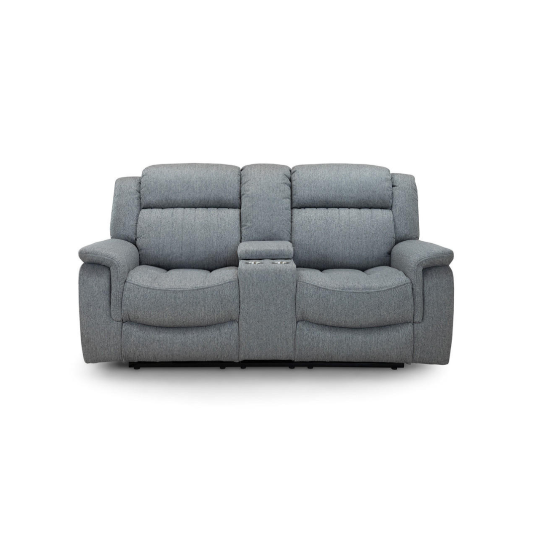 Venturi Electric Recliner Grey Two Seater Sofa