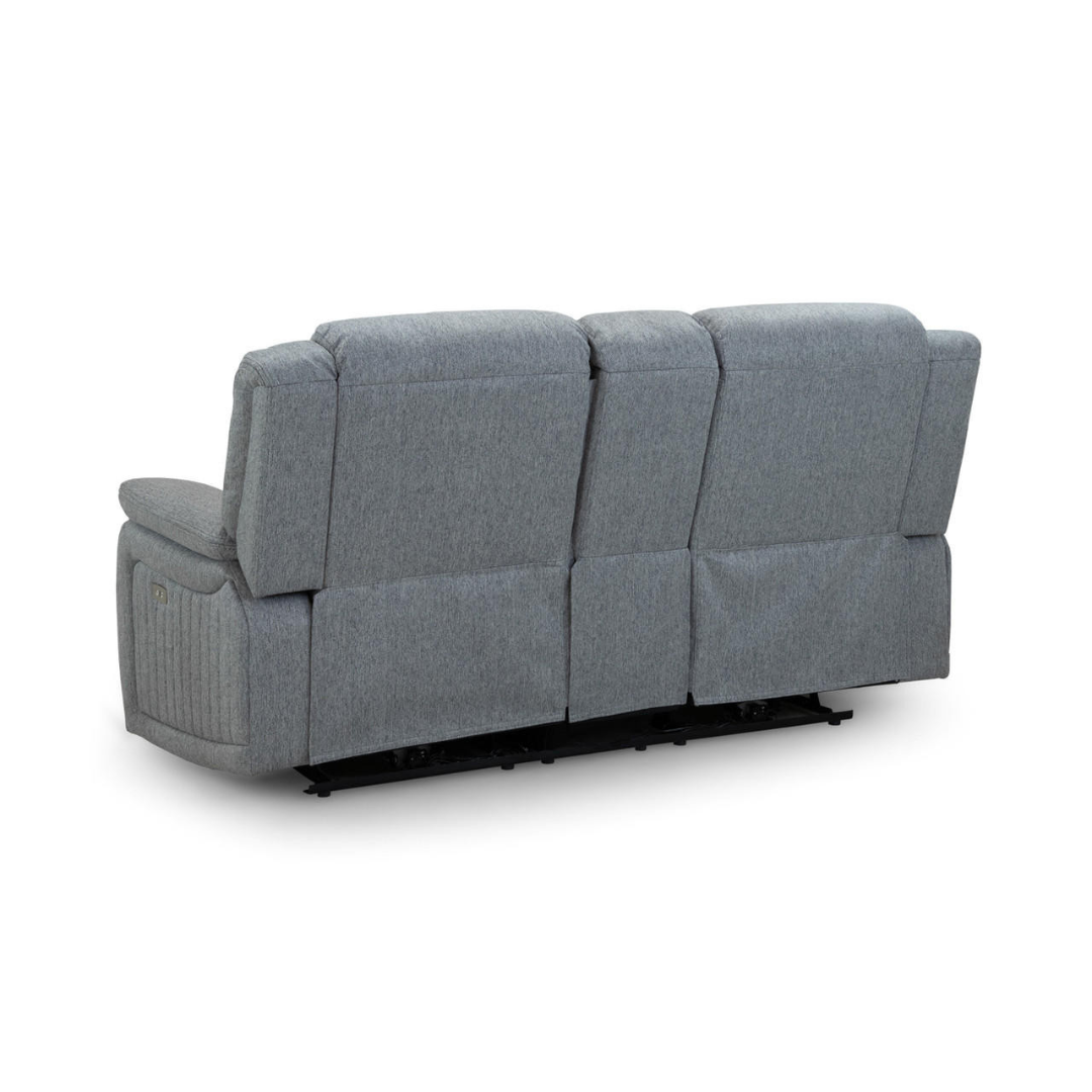 Venturi Electric Recliner Grey Two Seater Sofa