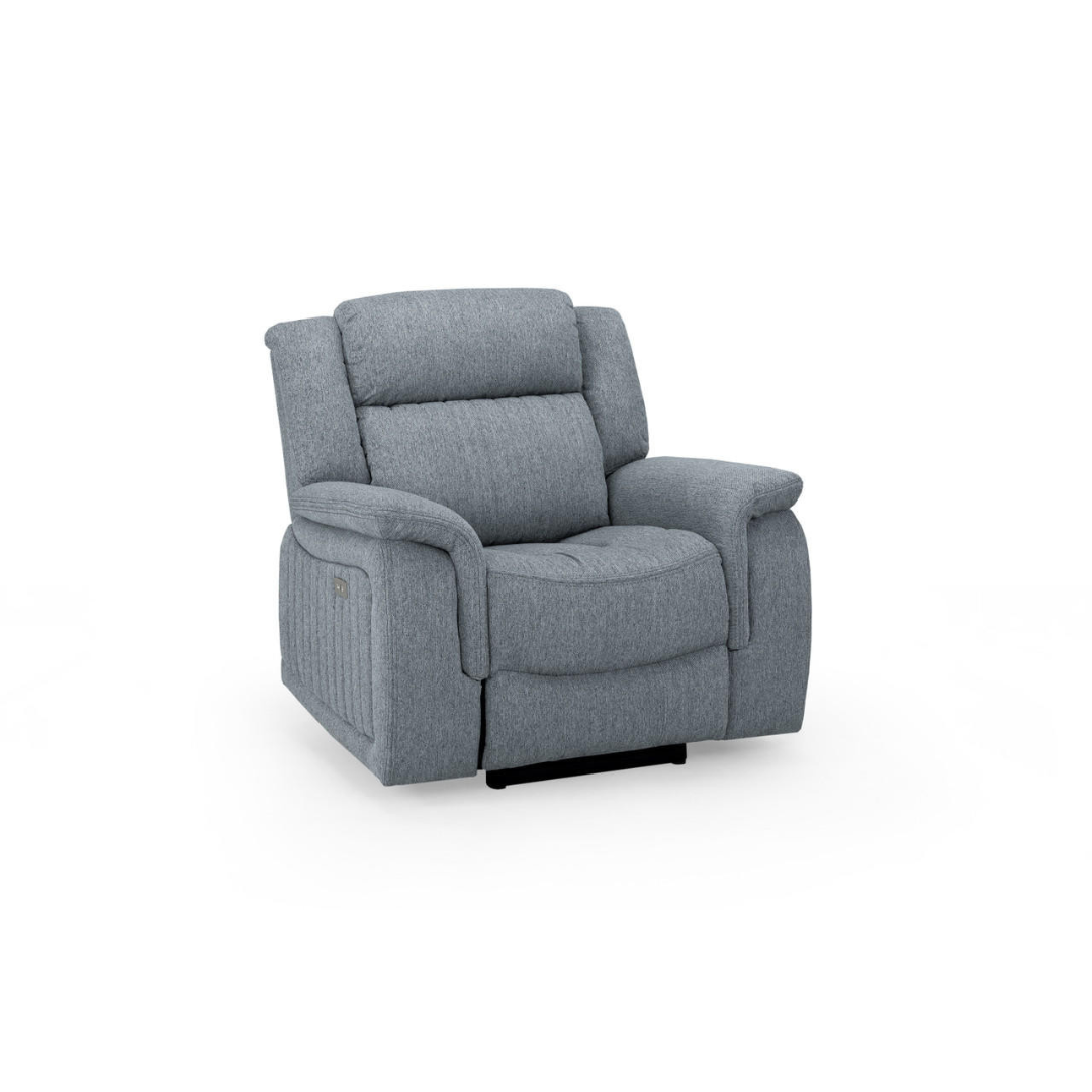 Venturi Electric Recliner Grey Armchair