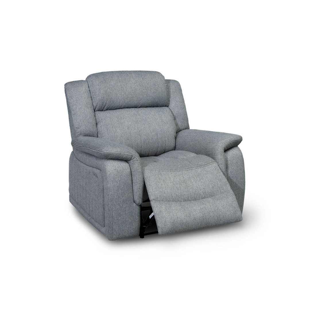 Venturi Electric Recliner Grey Armchair