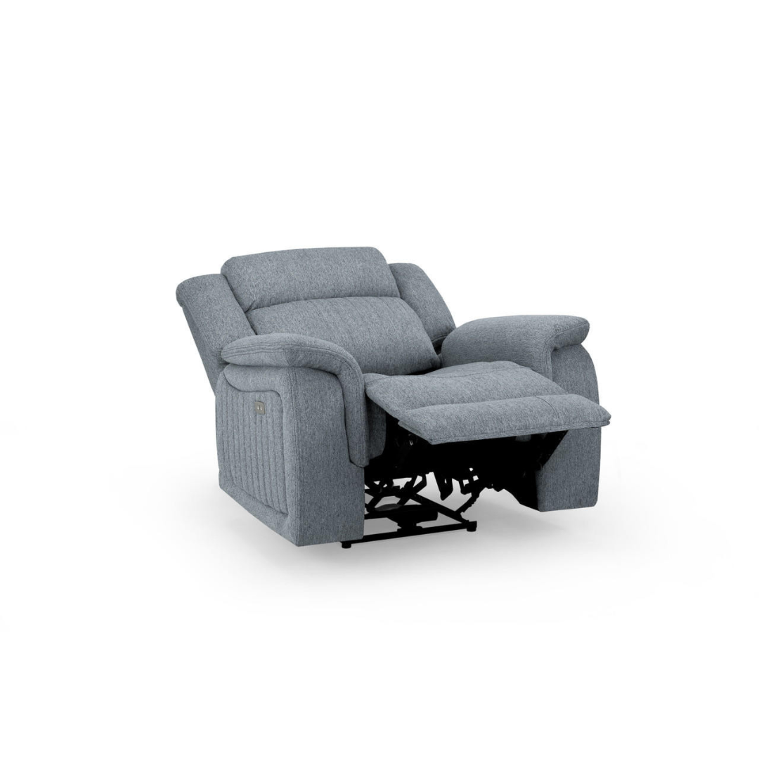 Venturi Electric Recliner Grey Armchair