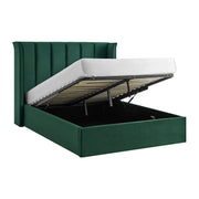 Vera Emerald Green Ottoman Storage Bed Frame - Furniturezone