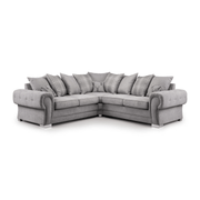 Verona Large Scatter - back Grey Corner Sofa - Furniturezone