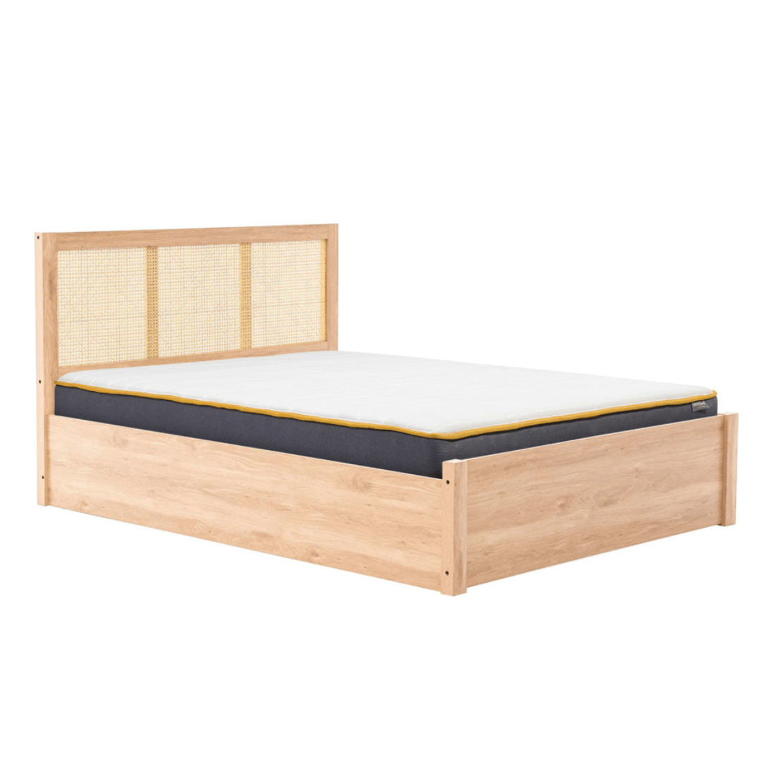 Vulpiano Rattan Ottoman Storage Bed Frame - Furniturezone