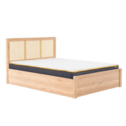 Vulpiano Rattan Ottoman Storage Bed Frame - Furniturezone