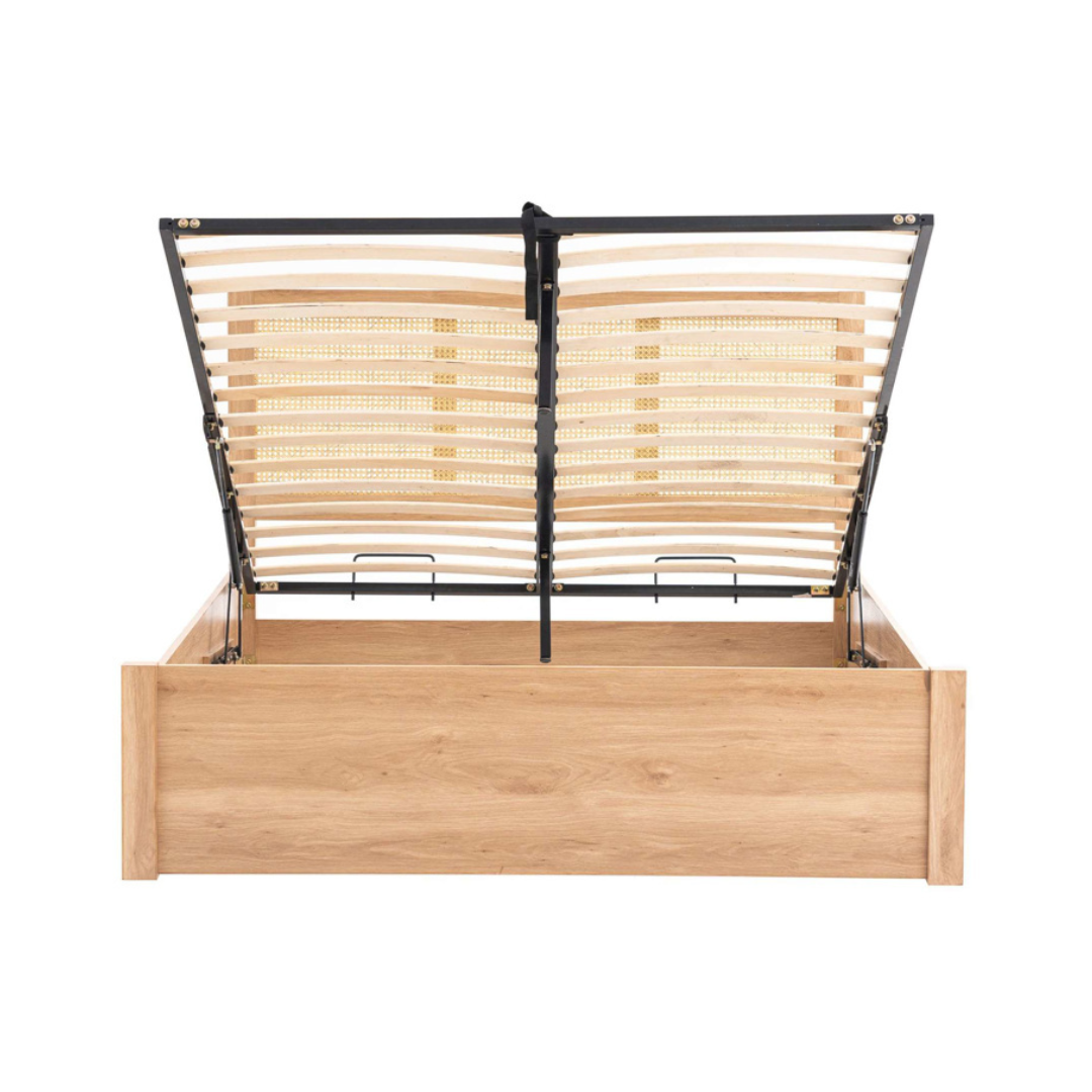 Vulpiano Rattan Ottoman Bed Frame