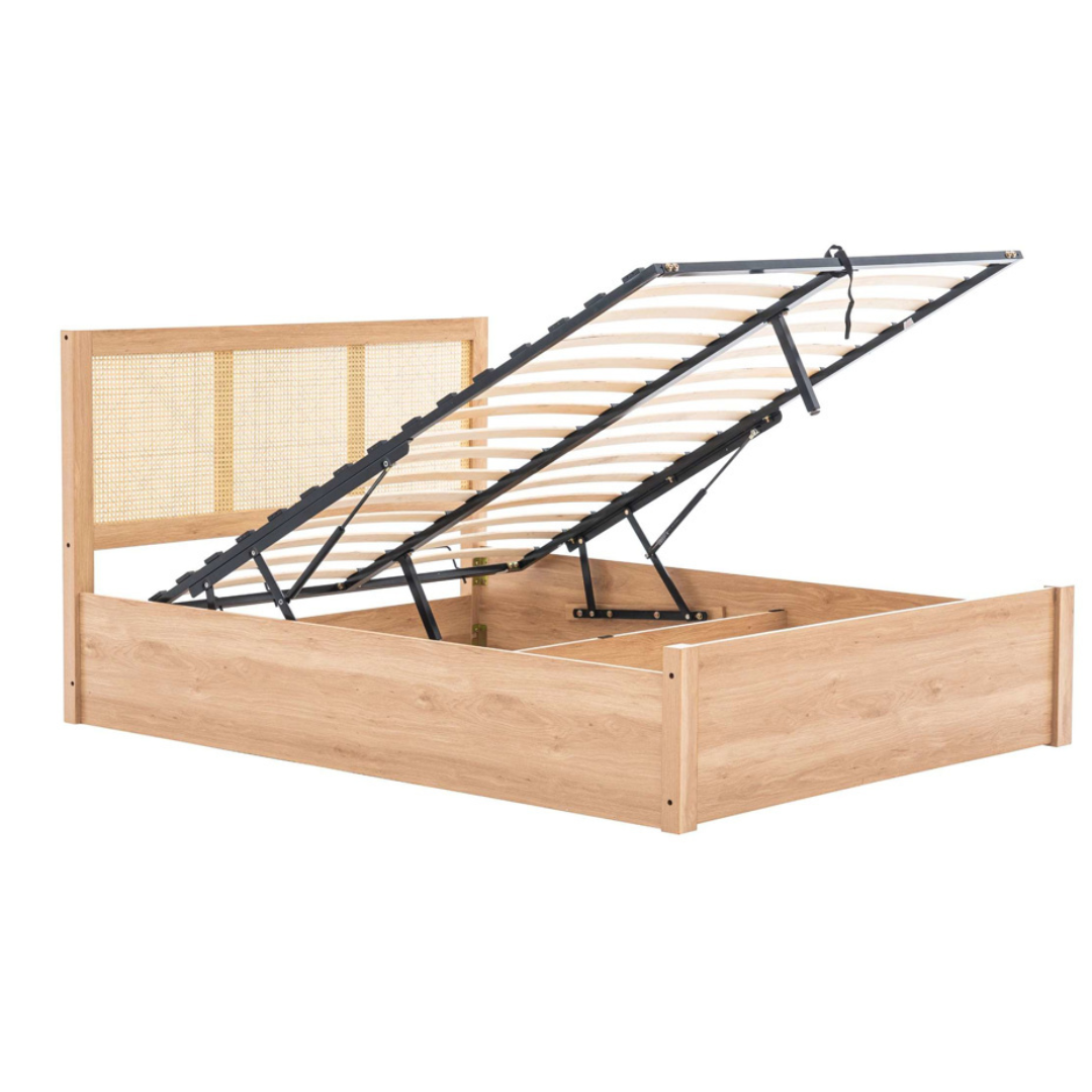 Vulpiano Rattan Ottoman Bed Frame