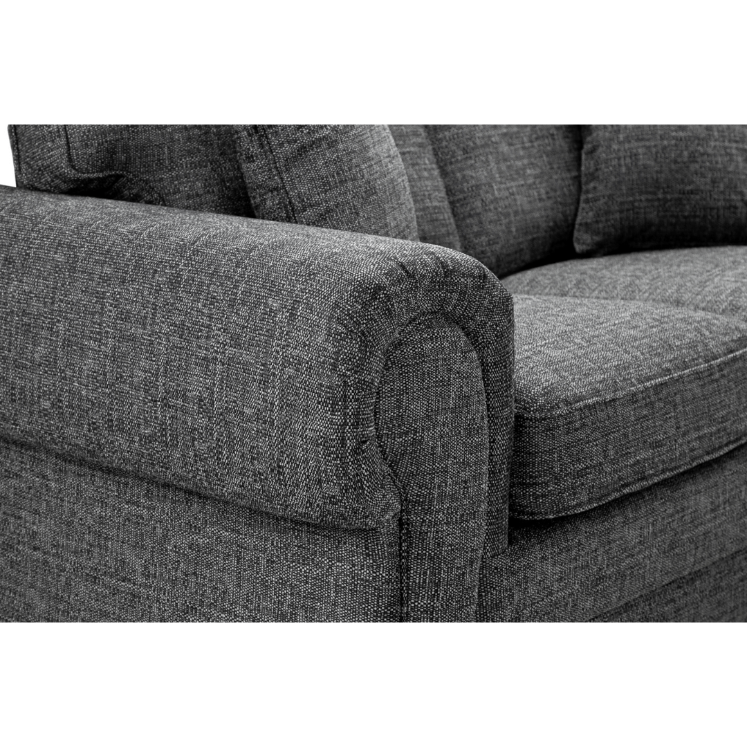 Wilcot 3+2 grey Fabric Sofa Set - Furniturezone