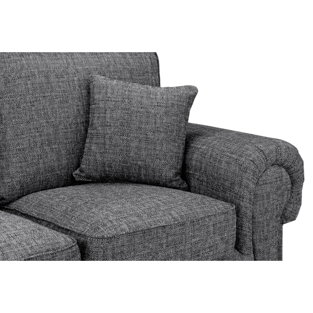 Wilcot 3+2 grey Fabric Sofa Set - Furniturezone