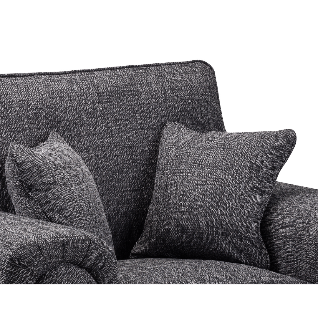 Wilcot 3+2 grey Fabric Sofa Set - Furniturezone