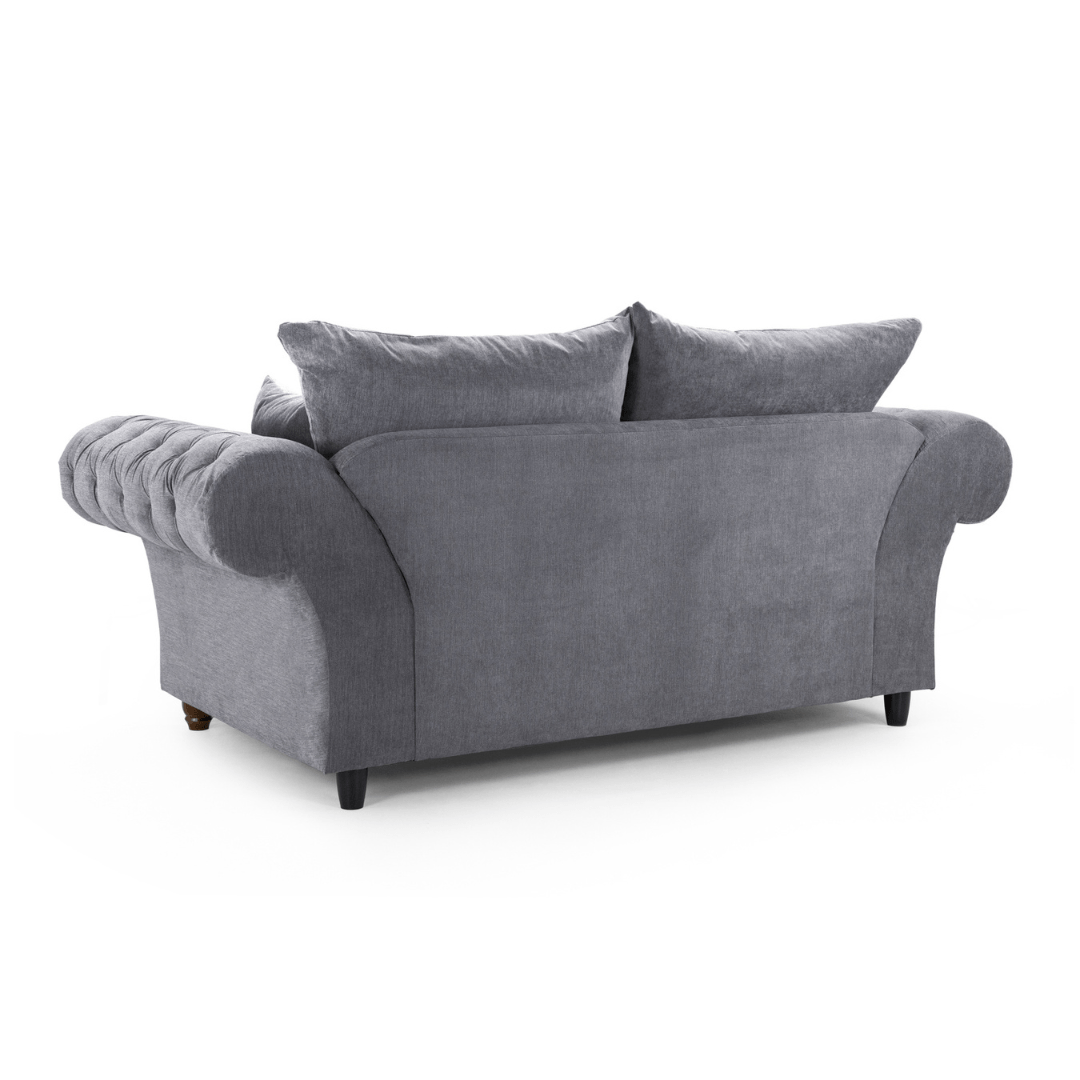 Windsor Full - back Grey 3+2 Sofa Set - Furniturezone