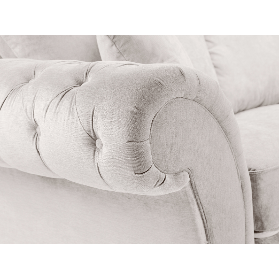 Windsor Full - back Stone Three Seater Sofa - Furniturezone
