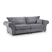 Windsor Fullback Grey Four Seater Sofa - Furniturezone
