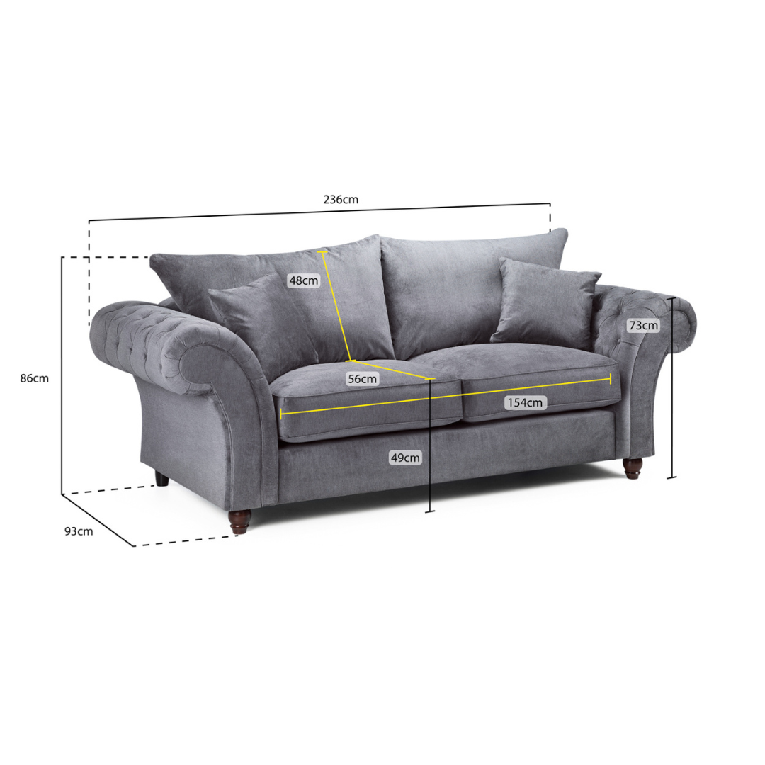 Windsor Fullback Stone 3+2 Sofa Set
