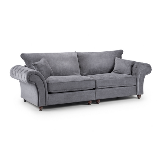 Windsor Fullback Grey Four Seater Sofa