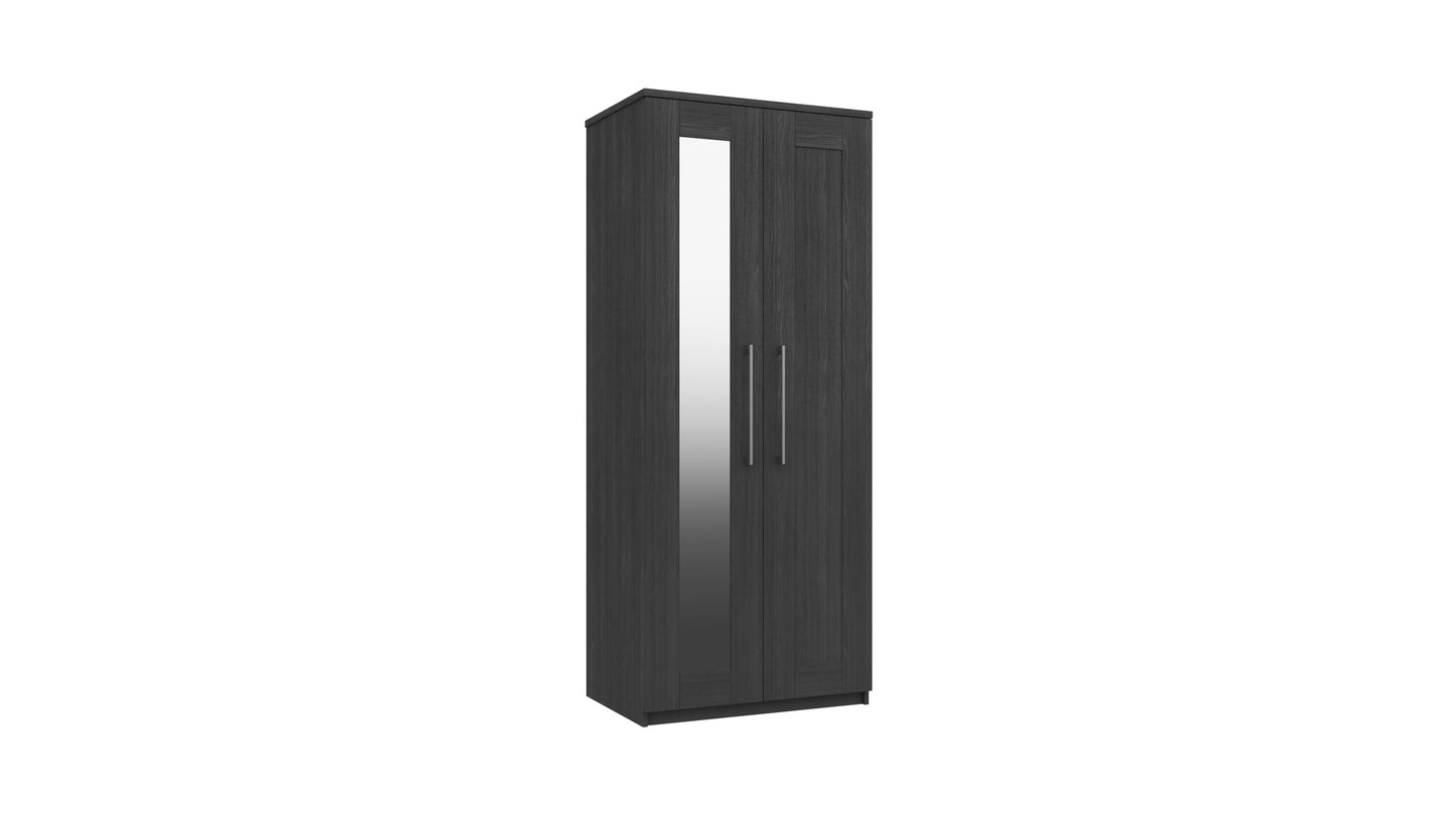 Stoke 2 Door Mirrored Wardrobe (Delivered Assembled)