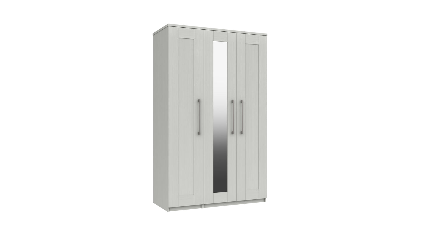 Stoke 3 Door Mirrored Wardrobe (Delivered Assembled)