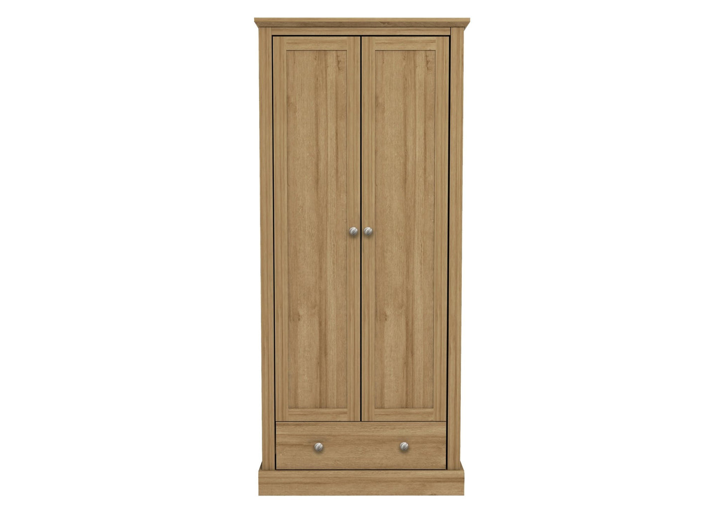 Devon 2 Door 1 Drawer Wardrobe - Furniturezone