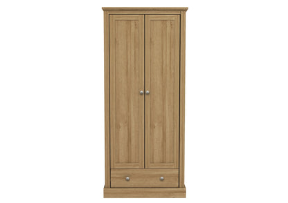 Devon 2 Door 1 Drawer Wardrobe - Furniturezone