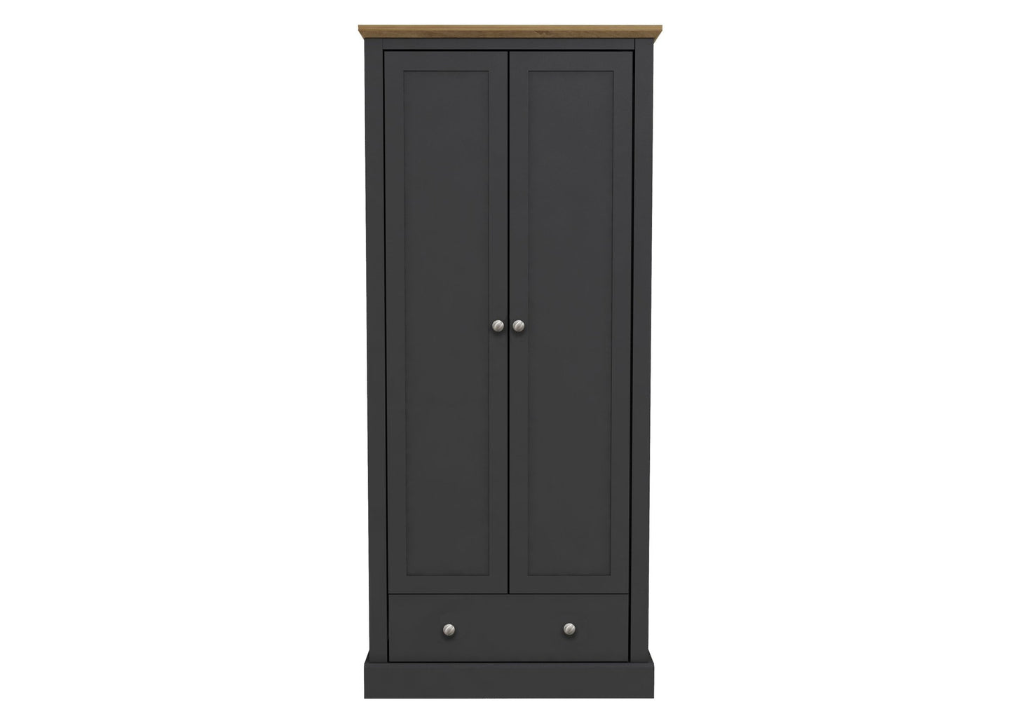 Devon 2 Door 1 Drawer Wardrobe - Furniturezone