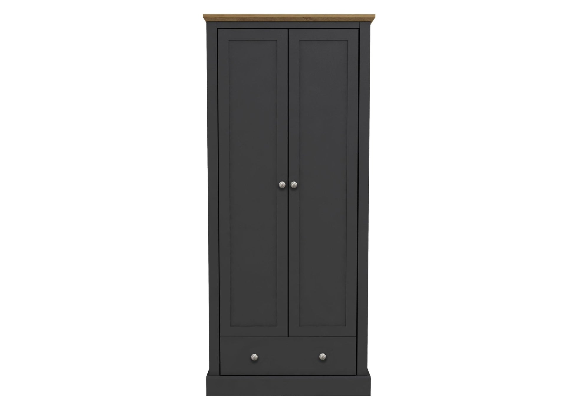 Devon 2 Door 1 Drawer Wardrobe - Furniturezone