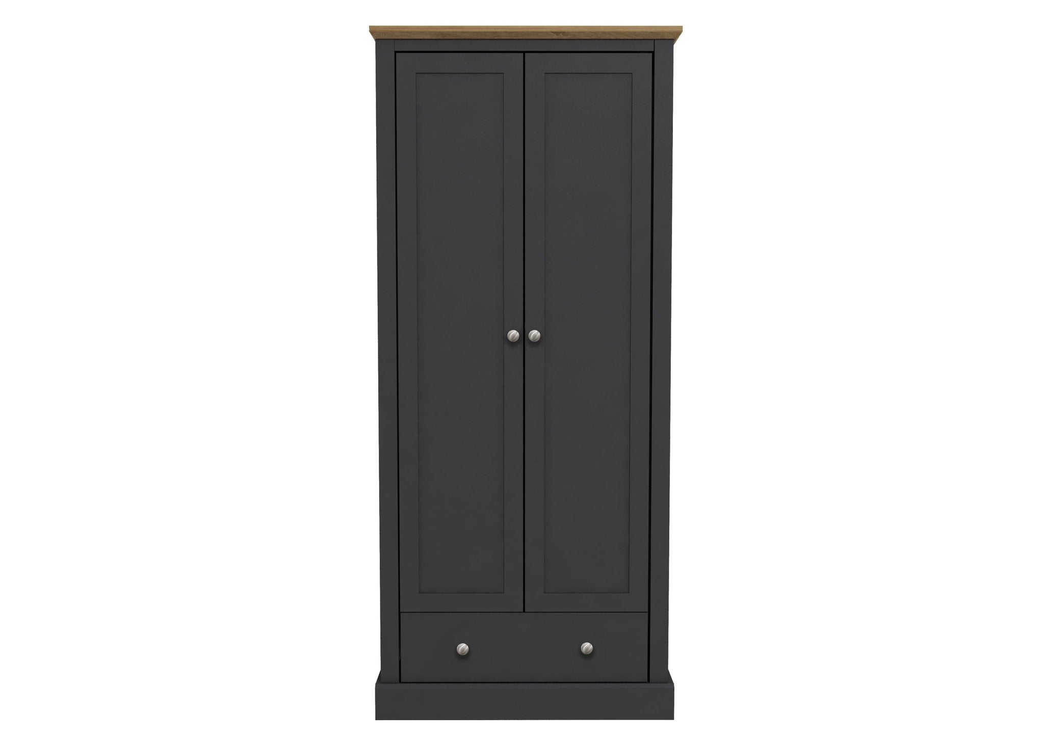 Devon 2 Door 1 Drawer Wardrobe - Furniturezone