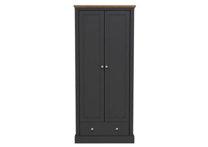 Devon 2 Door 1 Drawer Wardrobe - Furniturezone