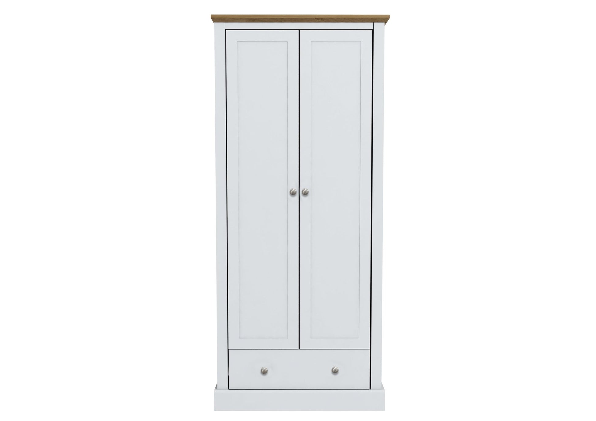Devon 2 Door 1 Drawer Wardrobe - Furniturezone