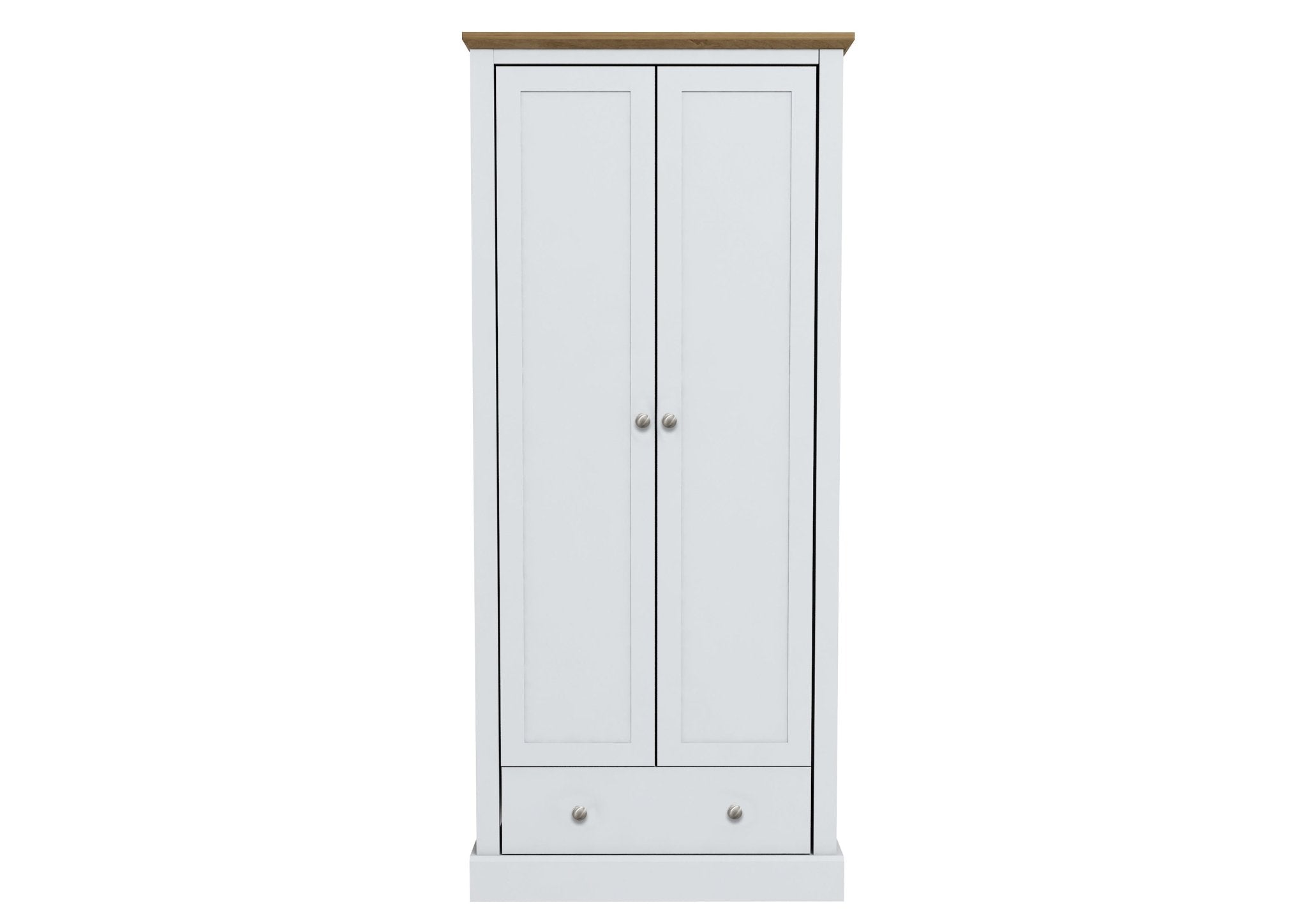 Devon 2 Door 1 Drawer Wardrobe - Furniturezone
