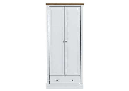 Devon 2 Door 1 Drawer Wardrobe - Furniturezone