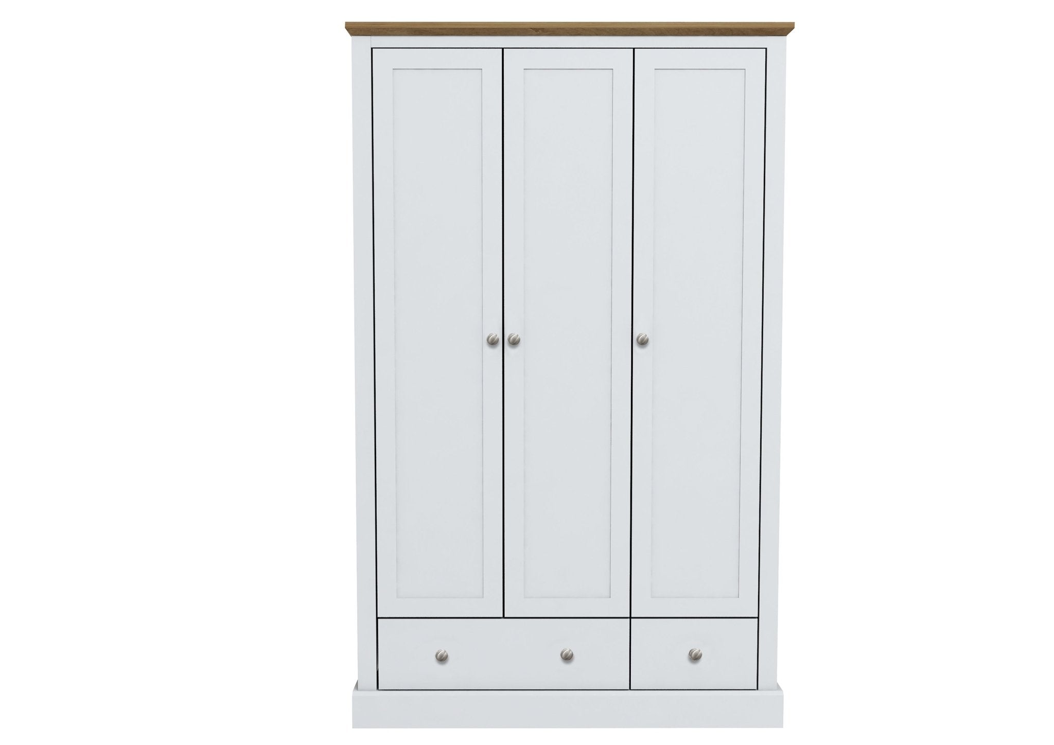 Devon 3 Door Wardrobe - Furniturezone