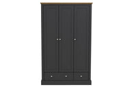 Devon 3 Door Wardrobe - Furniturezone