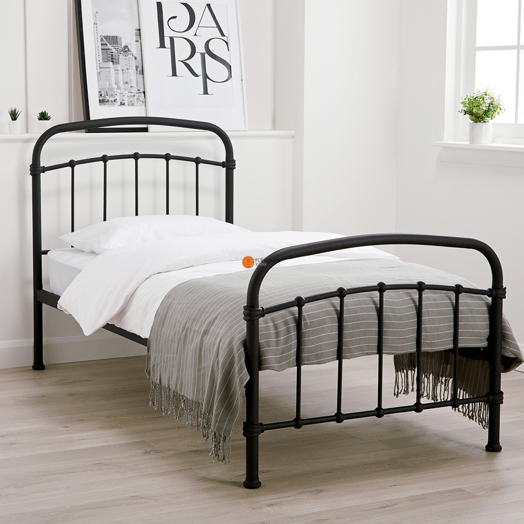 Derwent Metal Bed Frame - Copper & Black