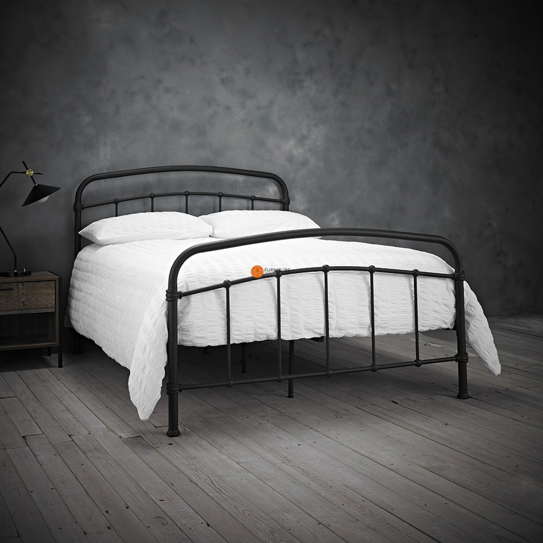 Derwent Metal Bed Frame - Copper & Black