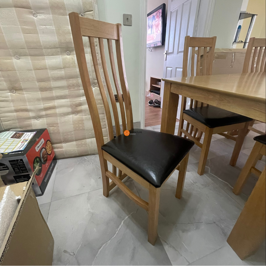 Khave Solid Oak Extendable Dining Set