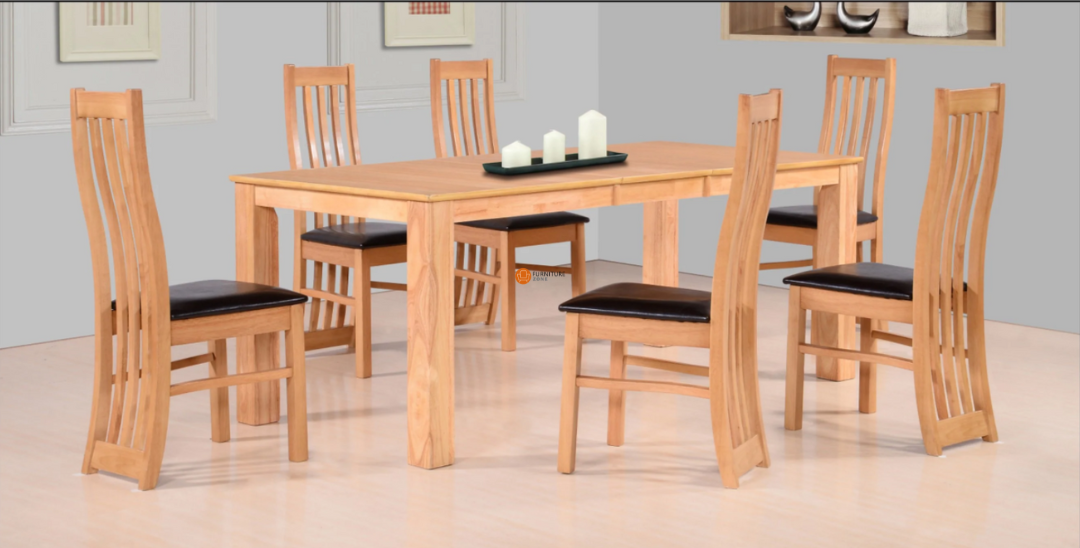 Khave Solid Oak Extendable Dining Set