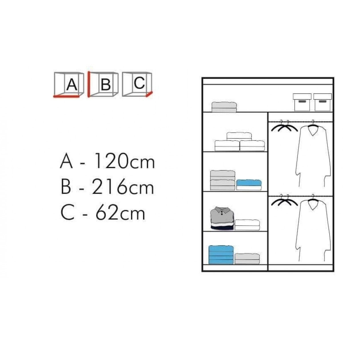 Mileena Sliding Wardrobe - Furniturezone