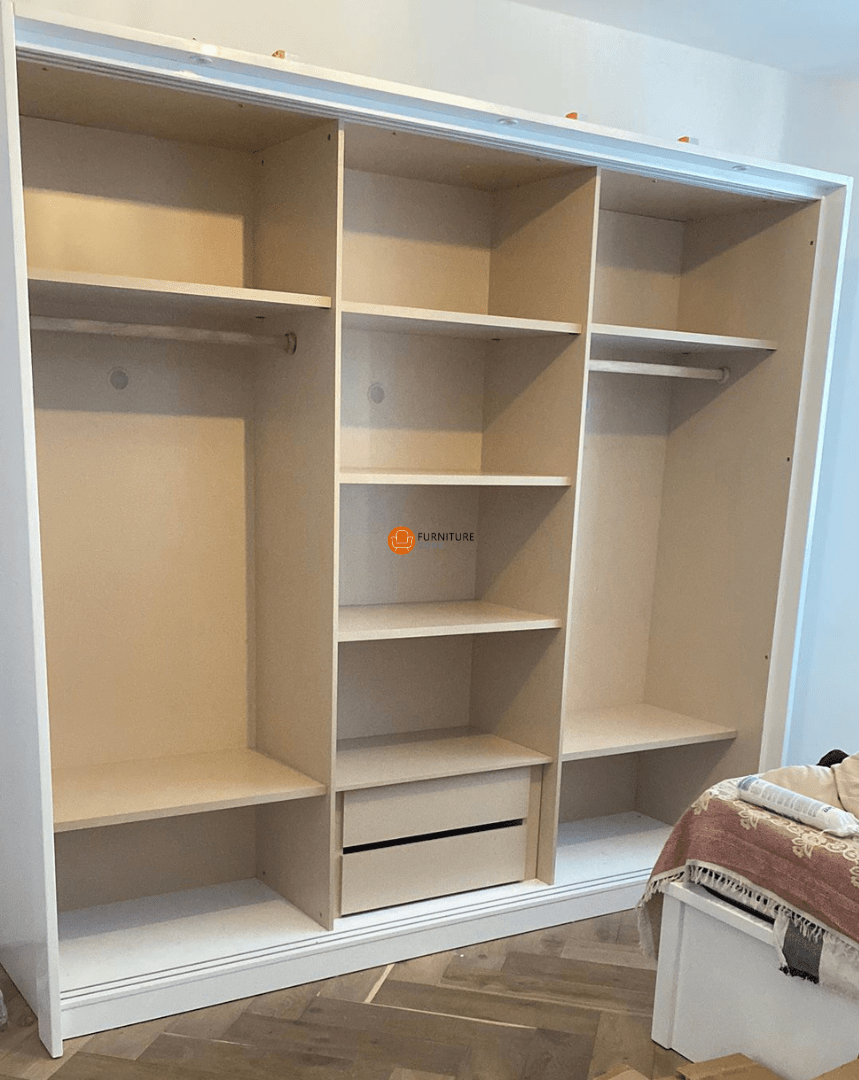 Myra High Gloss LED Sliding Wardrobe - Furniturezone