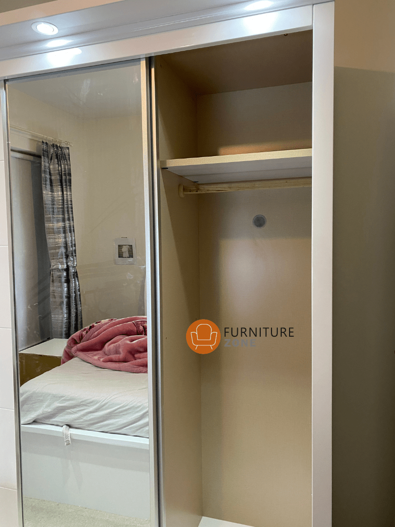 Myra High Gloss LED Sliding Wardrobe - Furniturezone