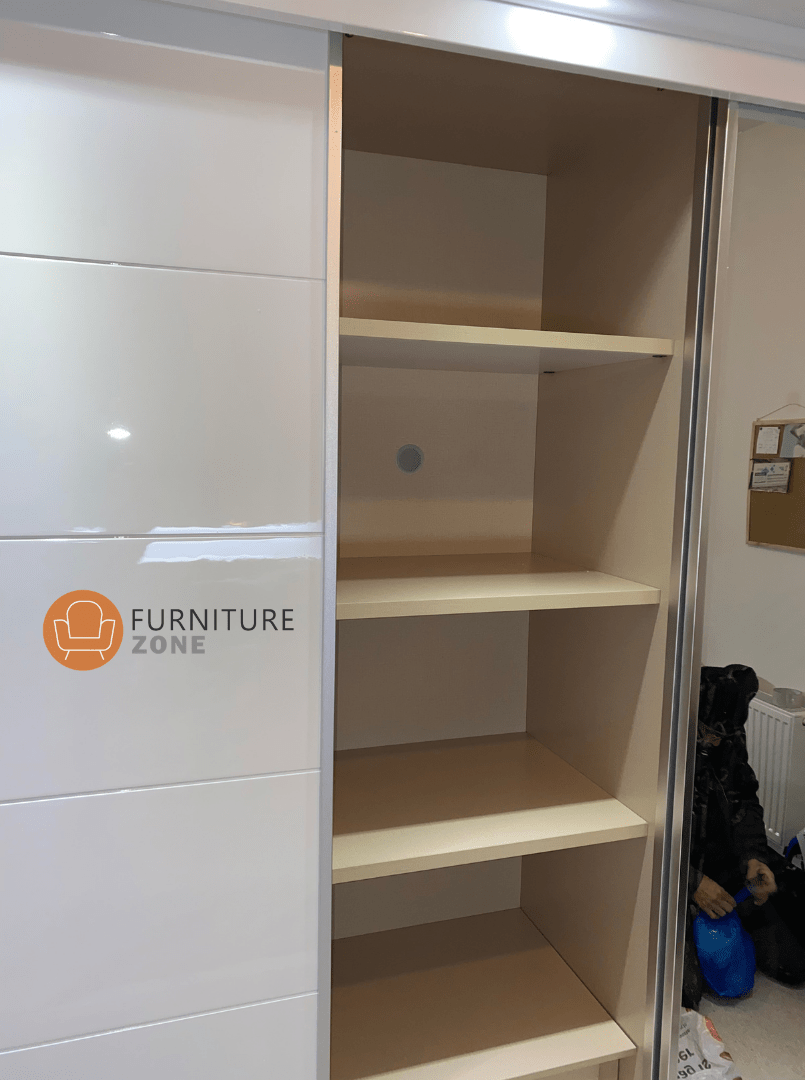 Myra High Gloss LED Sliding Wardrobe - Furniturezone