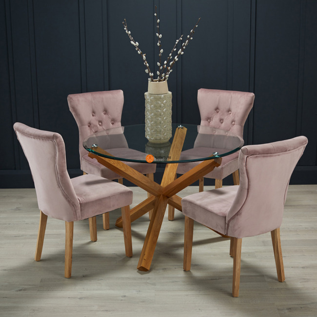 Meridian Solid Oak Dining Set