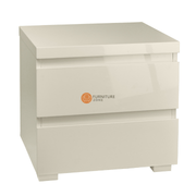 Puro Cream Bedside - Furniturezone