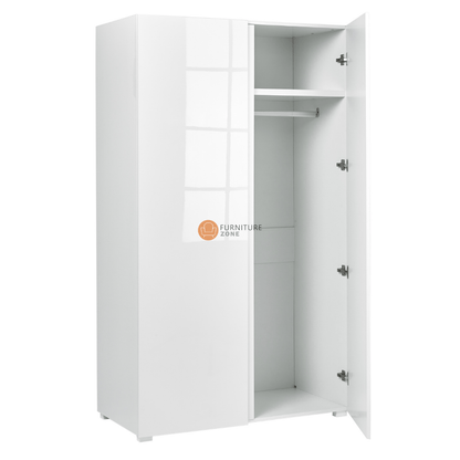 Puro White 2 Door Wardrobe - Furniturezone