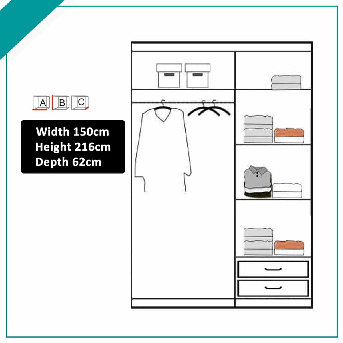 Doria Sliding Wardrobe