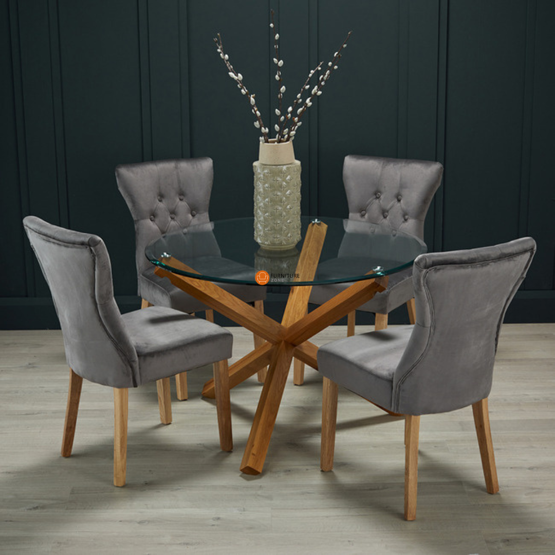 Meridian Solid Oak Dining Set