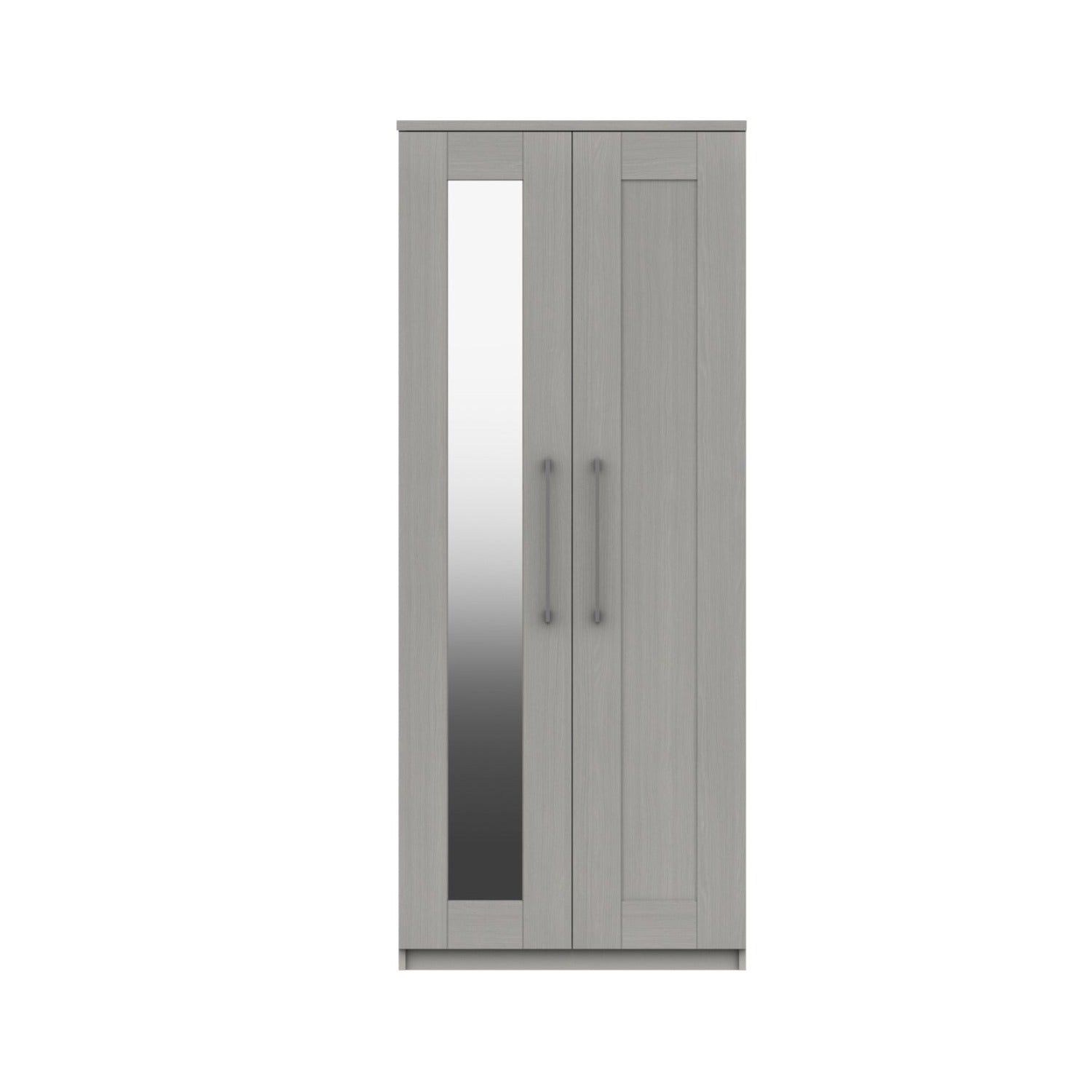 Stoke 2 Door Mirrored Wardrobe (Delivered Assembled) - Furniturezone